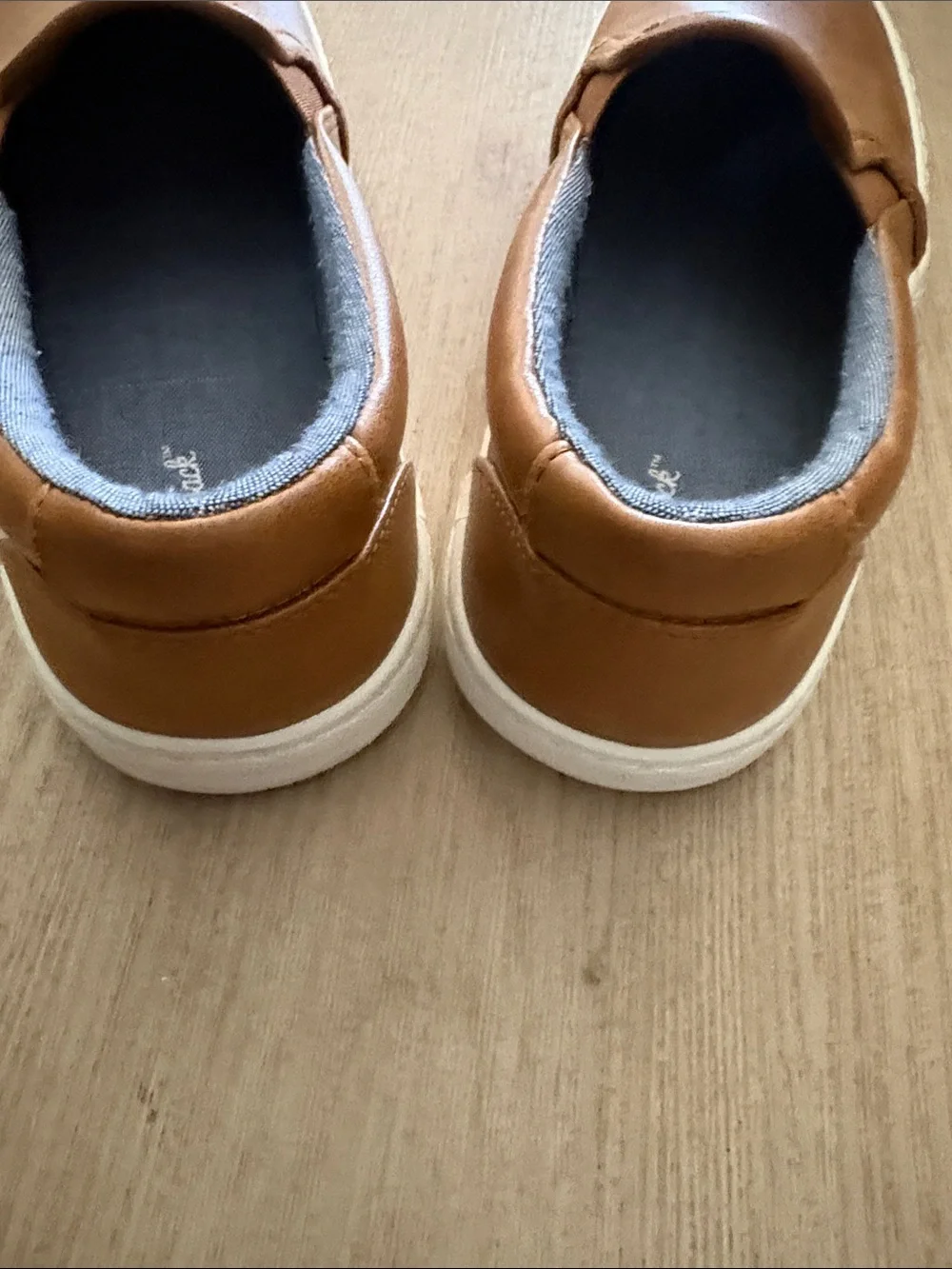 Cat & Jack Slip-On Loafers in Brown with White Sole